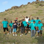 It may not be Mt. Everest, but for the SXM staff who took part in the hike, reaching the summit was worth celebrating with a group photo