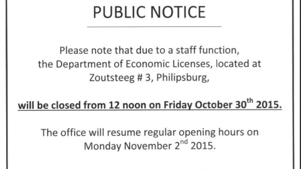 Urgent notice - Office closure